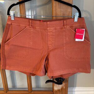 Spanx Stretch Twill 5" inch Spiced Orange X-Large Short
